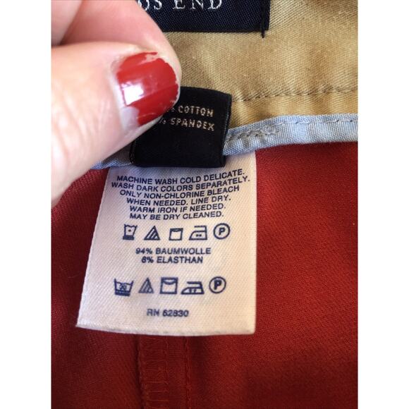 Lands' End Women's Coral Fit 2 Stretch Capris Size 4 Side Zipper - Picture 6 of 7